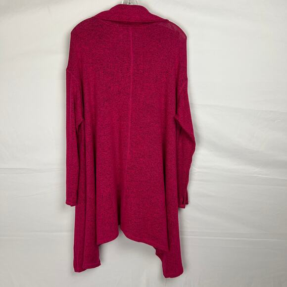Cozy Cabincore Pink Fuchsia Cowl Neck Romantic Casual Tunic Top Livi Women 18/20 - Picture 4 of 12